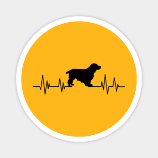 Cocker Spaniel dog Heartbeat dog Heartbeat dog Silhouette Magnet